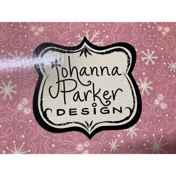 Johanna Parker Design Ceramic Sugar & Creamer Set Festive Holiday Cups Lot 6 New - Picture 6 of 14